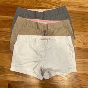 3 pairs Jcrew size 8 shorts